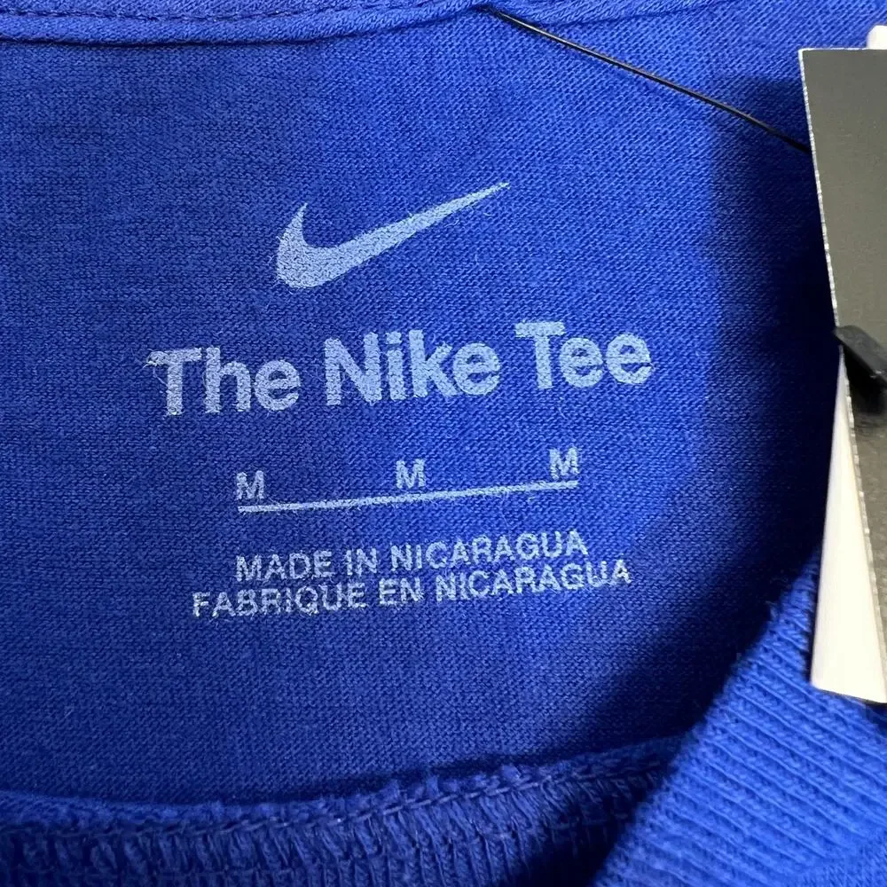 NWT Nike Mens T-Shirt Logo NFL New York Giants The Nike Tee Shirt Blue Sz M